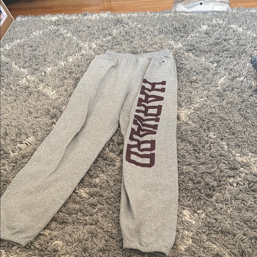 Champion Gray Sweatpants Relaxed Fit Fleece Joggers